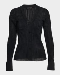 Matheo Fitted Rib Cardigan