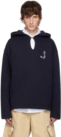 JACQUEMUS Navy La Casa 'Le hoodie Merù' Hoodie