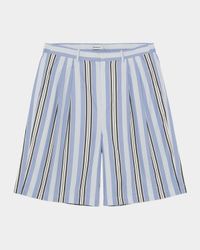 Men's Hugh Cotton Multi-Stripe Relaxed-Fit Shorts