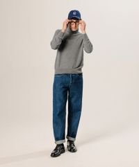 Rodier - Pull col roulé en cachemire - Taille 2XL - Gris