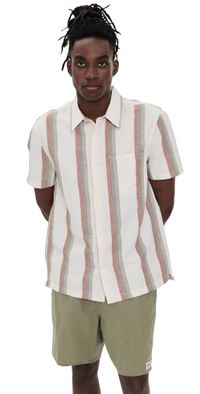 Madewell Easy Shirt In Baird Cotton Linen Vintage Ivory XL