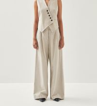Alohas - Pantalon en coton - Taille L - Blanc