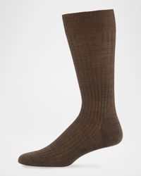 Men's Laburnum Ribbed Wool Mid-Calf Socks