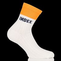 Indee - Chaussettes côtelées en coton mélangé - Taille Unique - Blanc