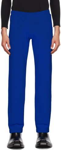 Balenciaga Pantalon de survêtement bleu à taille basse