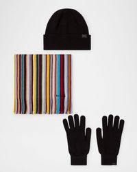 Men's Scarf, Beanie and Glove Gift Set