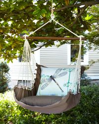 Swing with Dragonfly Pillow