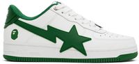 BAPE White & Green STA OS #2 Sneakers