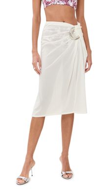 STAUD Chiara Skirt White S