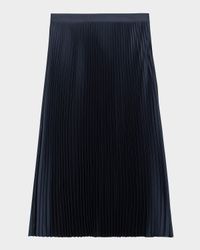 Satin Pleated Skirt
