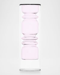 Rings Pink Vase, 11.8"