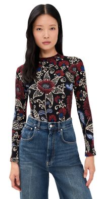 FARM Rio Jersey Bodysuit Valentina Black XS