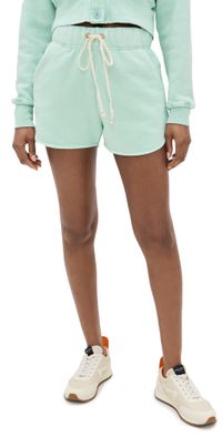Les Tien Serena Scallop Shorts Pistachio Stone XL