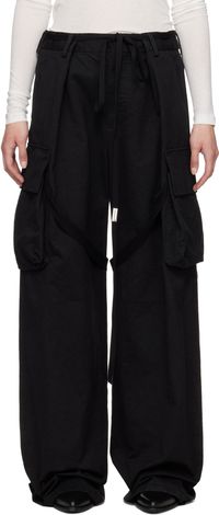 Ann Demeulemeester Black Fressa Cargo Pants