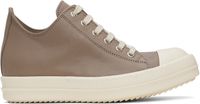 Rick Owens Taupe Hollywood Low Sneakers
