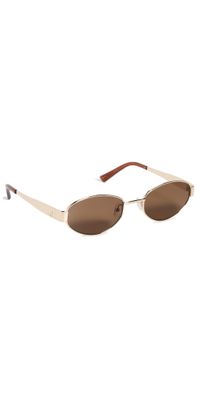 Luv Lou The Boston Sunglasses Gold One Size