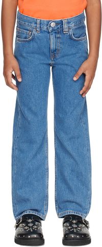 Acne Studios Kids Blue Patch Jeans