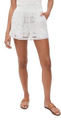English Factory Embrodiered Shorts White L