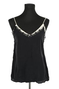 Anine Bing - Seconde Main - Top sans manche en soie - Taille S - Noir