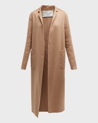 Zibelline Open-Front Cashmere Midi Coat