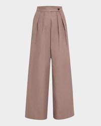 Pamplona Pleated Wide-Leg Pants