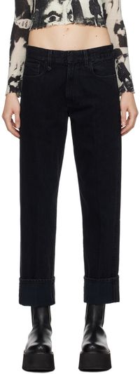 R13 Black Romeo Cuff Jeans