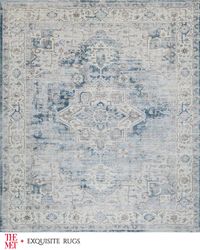 Vintage Loom Beige, Cream & Blue Rug, 12' x 15'