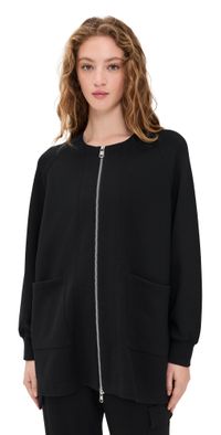 Varley Augusta Zip-Through Sweatshirt Black M