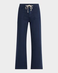 Ari Wide-Leg Tie-Waist Utility Pants