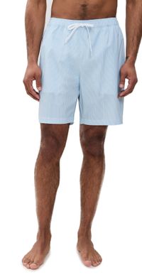 Rhone R & R Swim Trunks 7.5 Light Blue Stripe M