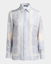 Coupe Des Dieux Barocco Foulard Silk Twill Formal Shirt