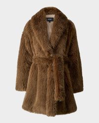 Kacela Faux-Fur Wrap Coat