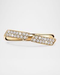 Inside/Out 18K Yellow Gold Diamond Flip Open Ring