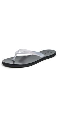 Black Suede Studio Jelly Flip Flops Orchid PVC 40