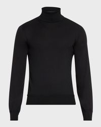 Men's Fine-Gauge Cashmere Turtleneck Sweater