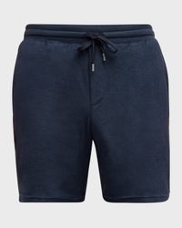 Men's Toweling Side-Stripe Shorts
