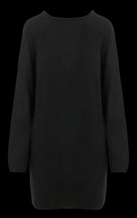 Karma Koma - Robe courte ample col rond - Taille M - Noir