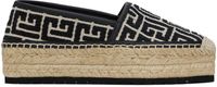 Balmain Black & Beige Alex Espadrilles