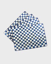 Royal Check Cork Back Placemats, Set of 4