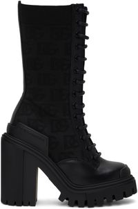 Dolce&Gabbana Black All-Over DG Boots