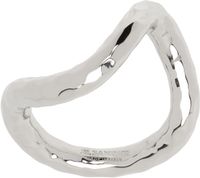Jil Sander Silver Hammered Ring