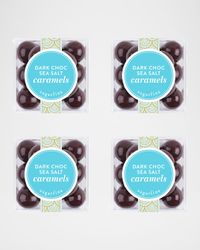 Dark Chocolate Sea Salt Caramels, Small Cube 4-Piece Kit