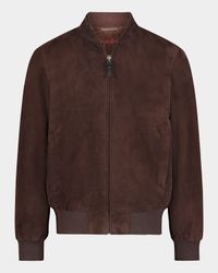 Men's Tylen Suede Bomber Jacket