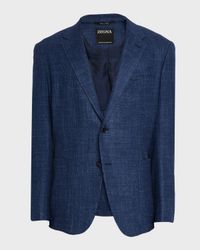 Men's Textured Winter Crossover Blazer