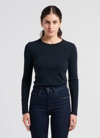 American Vintage - Tee-shirt à col rond en coton - Taille L - Noir