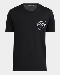 Men's DG Script Logo Crewneck T-Shirt