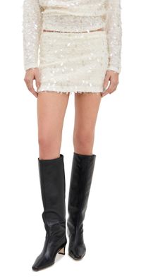 Bailey Rose Sequin Miniskirt Champagne XS