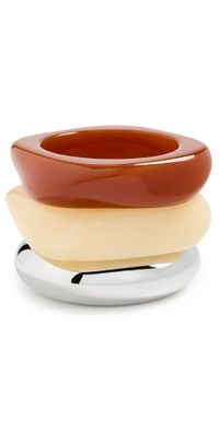 SHASHI Grotte Bangle Bracelet Set Multi One Size