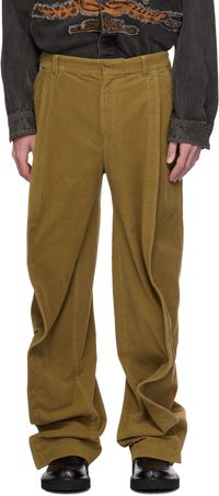 Y/Project Beige Banana Trousers