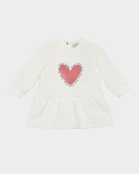 Girl's Heart Logo-Print Sweatshirt Dress, Size 6M-3